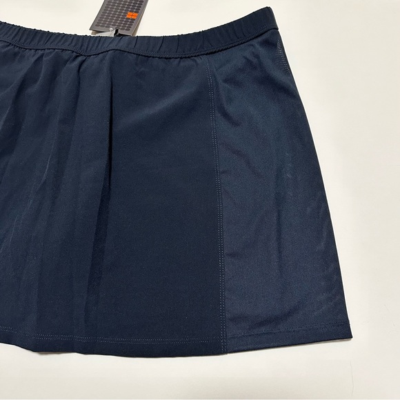 Nike NWT Vintage Tennis Skirt Dri-Fit Navy With Pink Swoosh SZ L - Picture 3 of 9